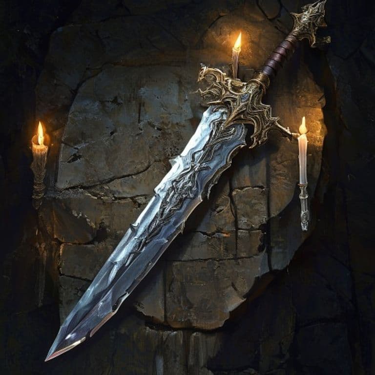 Sun Blade — fantasy item illustration