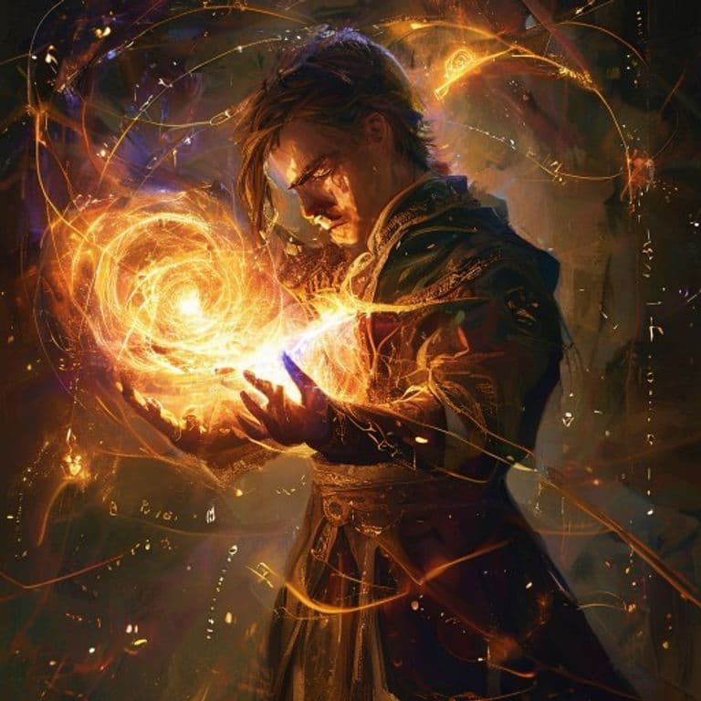 Alter Self — fantasy spell effect illustration