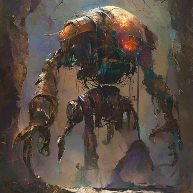 Arcane Scavenger — fantasy monster illustration