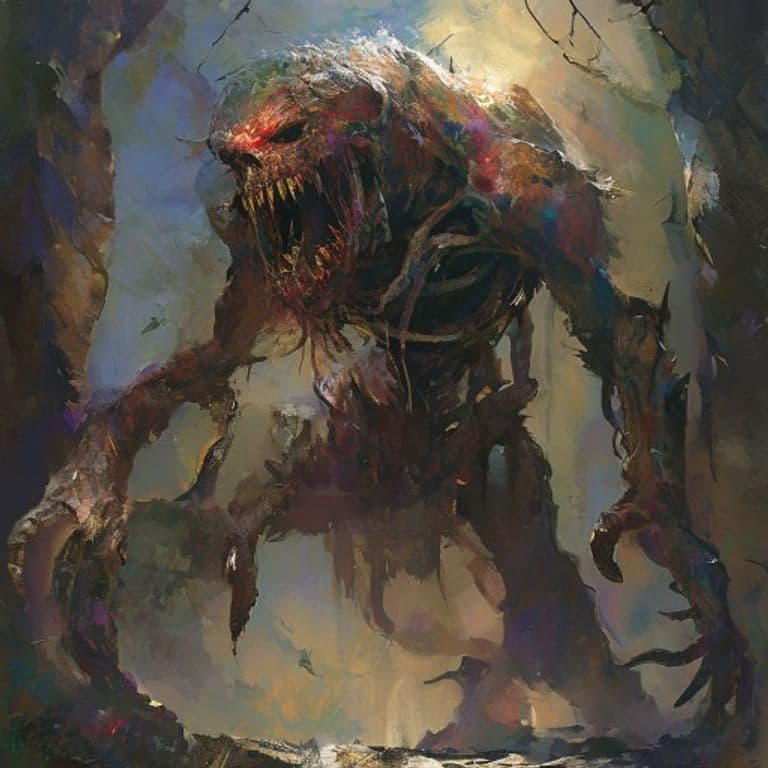 Risen Reaver — fantasy monster illustration. Risen Reaver is a large undead (Challenge Rating 7).