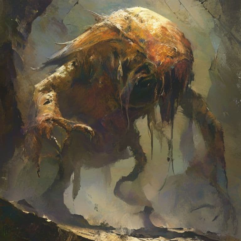 Dune Mimic — fantasy monster illustration