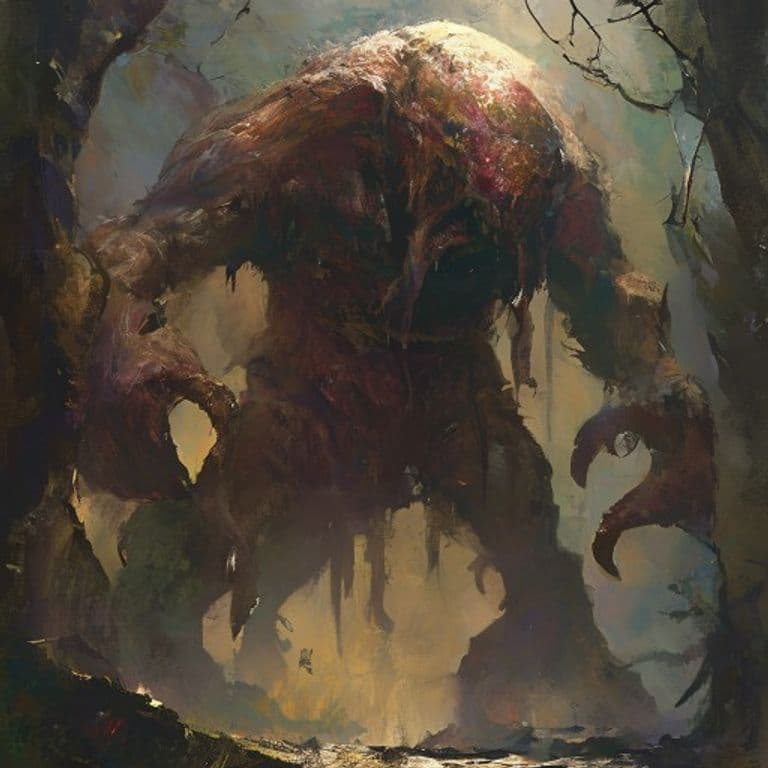 Hraesvelgr The Corpse Swallower — fantasy monster illustration