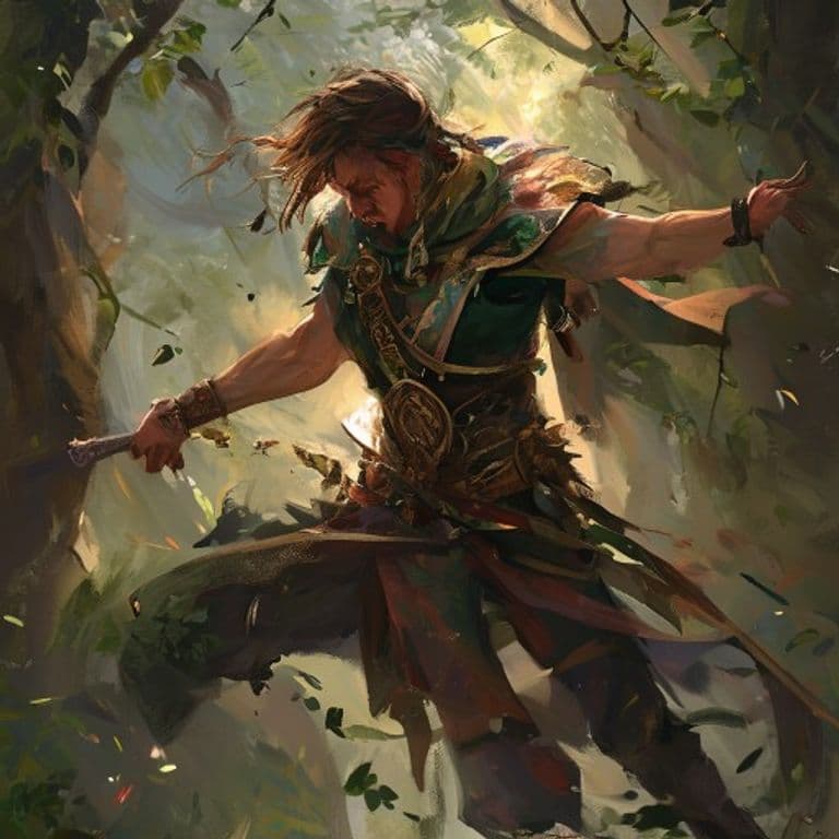 Natural Warrior — fantasy feat illustration. Natural Warrior is a feat.