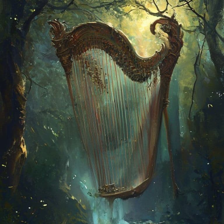 Wind's Harp — fantasy monster illustration