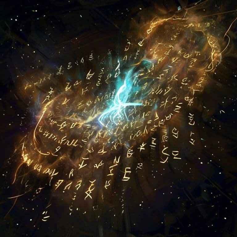 Illusory Script — fantasy spell effect illustration. Illusory Script is a 1st-level illusion available to Bard, Warlock, Wizard.