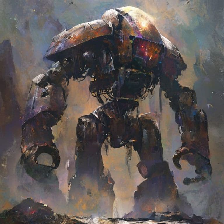 Iron Golem — fantasy monster illustration