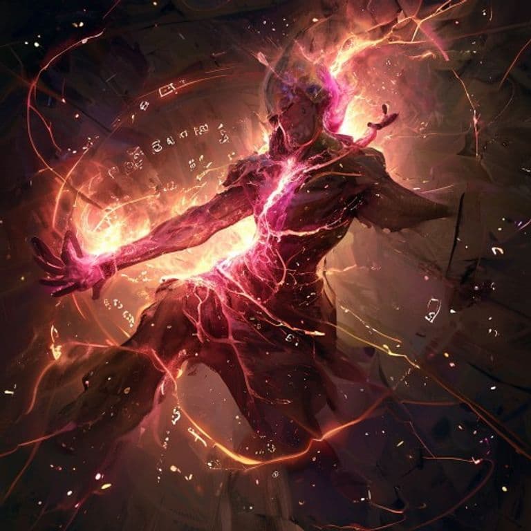 Flesh to Stone — fantasy spell effect illustration