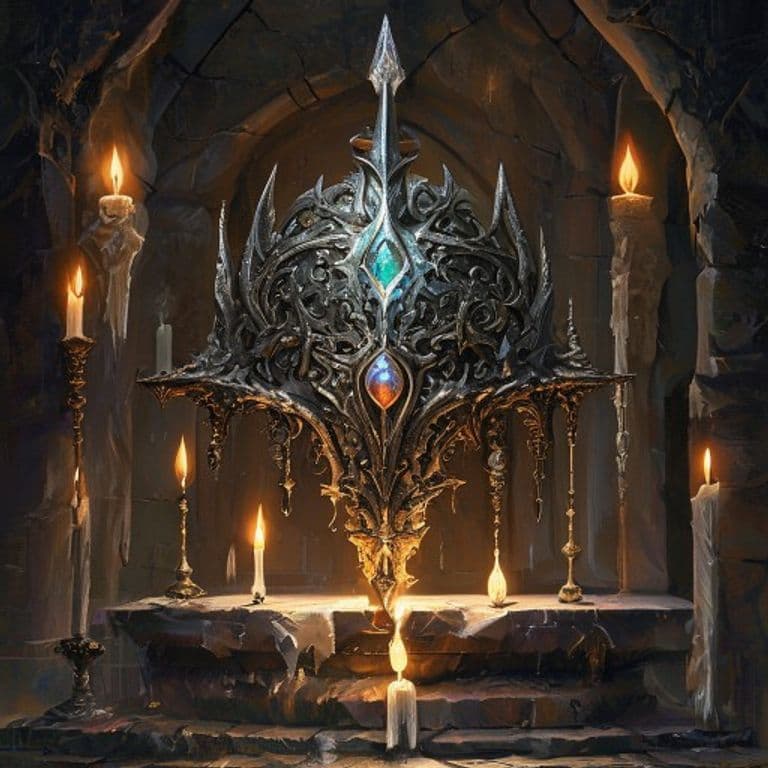 Helm of Brilliance — fantasy item illustration