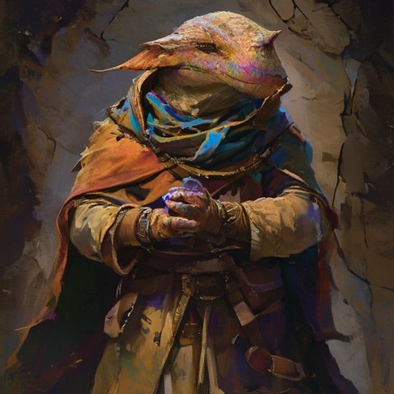 Kobold Spellclerk — fantasy monster illustration