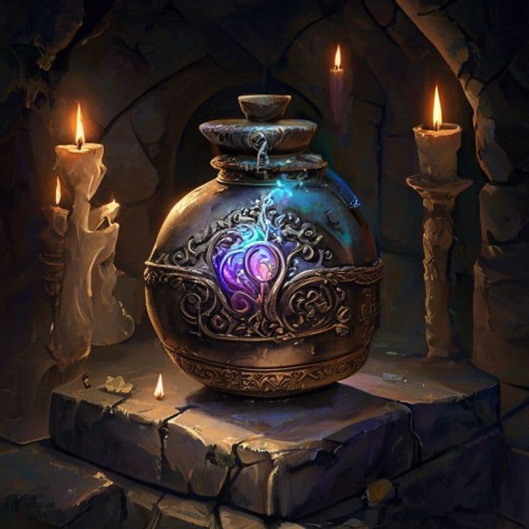Poison Breath Bottle — fantasy item illustration
