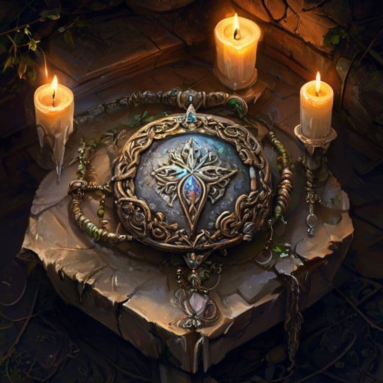 Amulet of Sustaining Health — fantasy item illustration