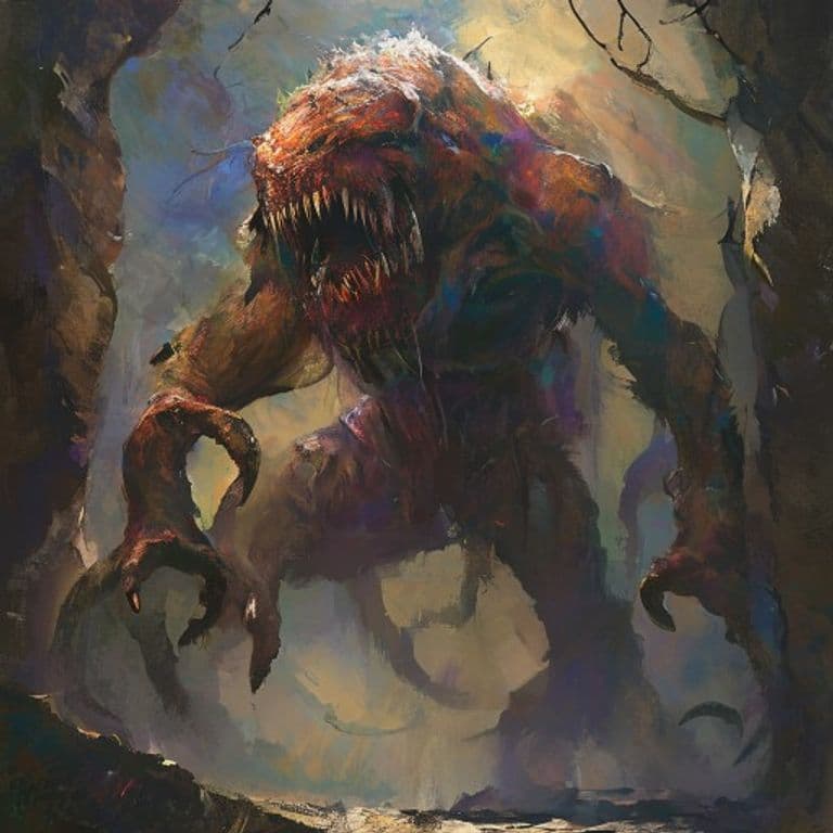 Shadhavar — fantasy monster illustration