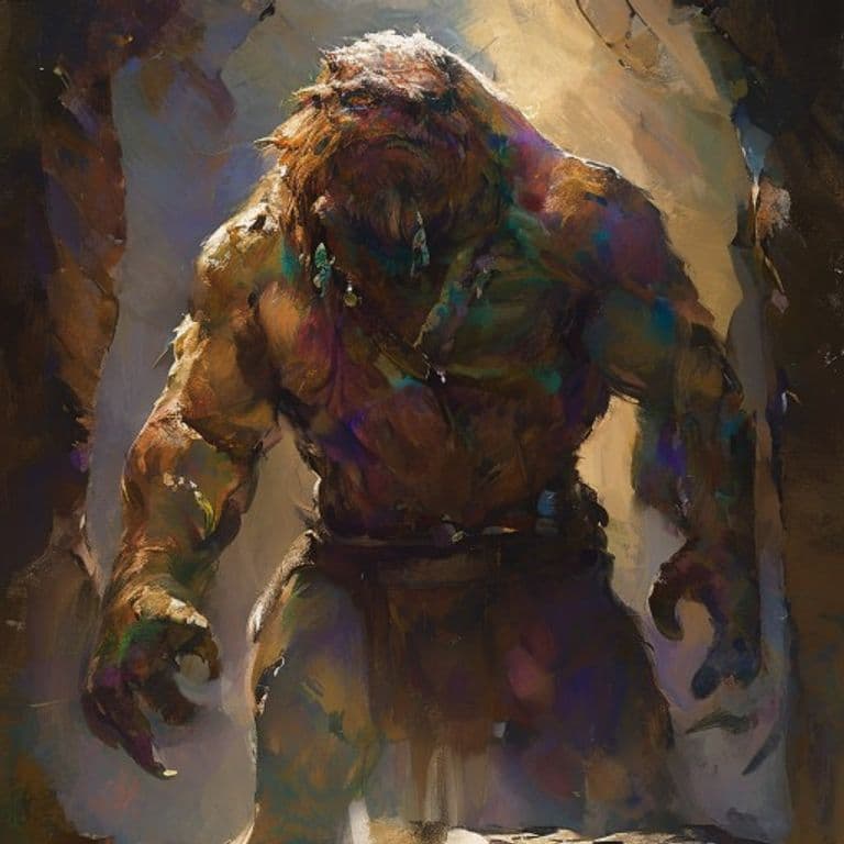 Swolbold — fantasy monster illustration. Swolbold is a medium humanoid (Challenge Rating 3).