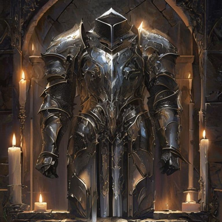 Mirrored Armor — fantasy item illustration