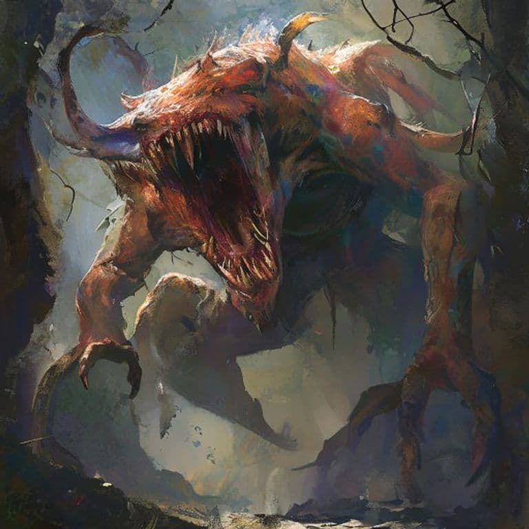 Peryton — fantasy monster illustration