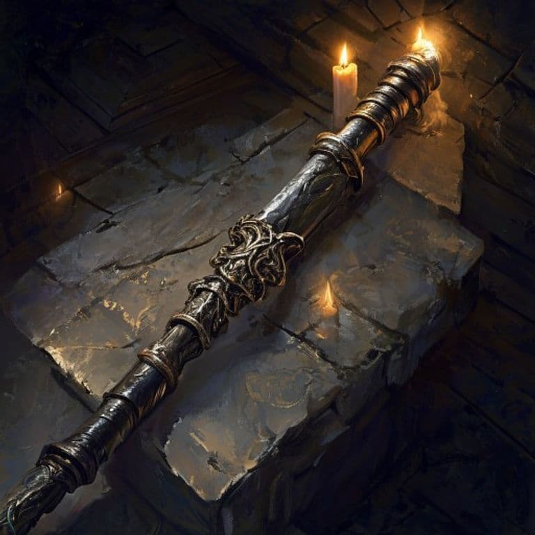 Rod of Absorption — fantasy item illustration
