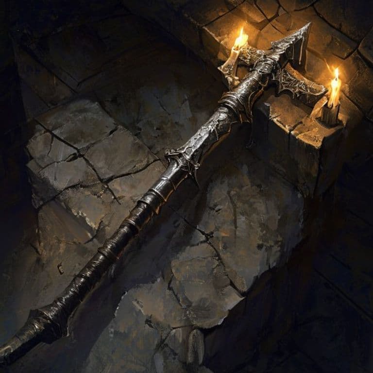 Mace of Terror — fantasy item illustration. Mace of Terror is a magic item (weapon (mace)) of rare rarity.