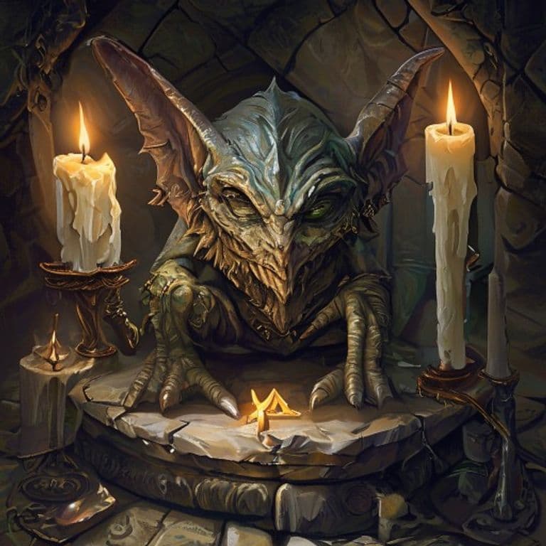 Organizer Gremlin — fantasy item illustration