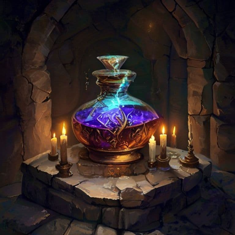 Potion of Climbing — fantasy item illustration