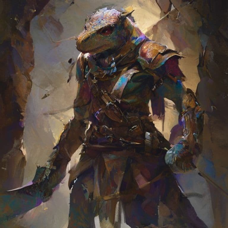 Tosculi Elite Bow Raider — fantasy monster illustration