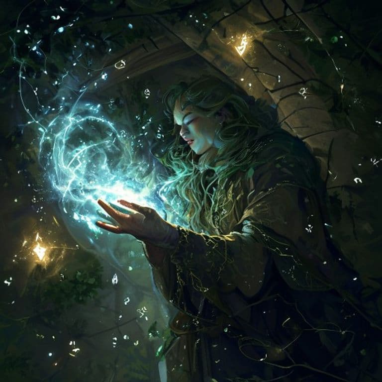 Sleep of the Deep — fantasy spell effect illustration. Sleep of the Deep is a 3rd-level illusion available to Bard, Cleric, Druid, Paladin, Ranger, Sorcerer, Warlock, Wizard.