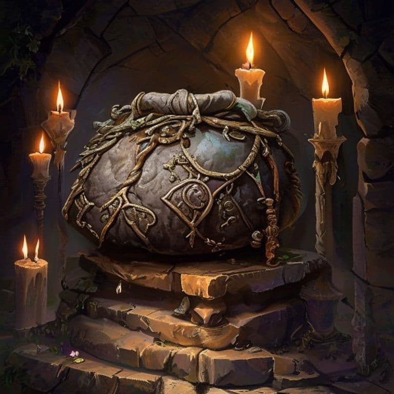 Bag of Devouring — fantasy item illustration. Bag of Devouring is a magic item (wondrous item) of very rare rarity.