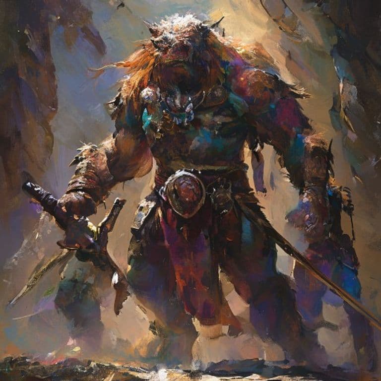 Warrior Band — fantasy monster illustration