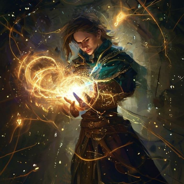 Outflanking Boon — fantasy spell effect illustration