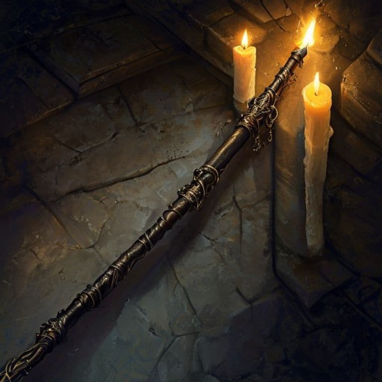 Wand of Magic Missile — fantasy item illustration