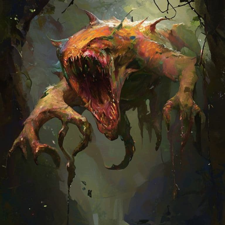 Luck Leech — fantasy monster illustration