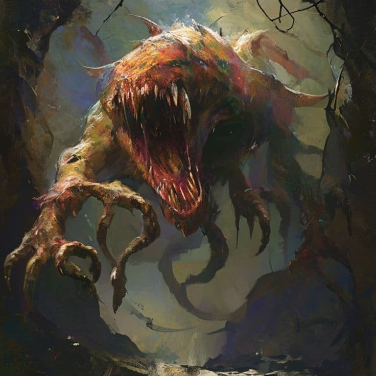 Ettercap — fantasy monster illustration