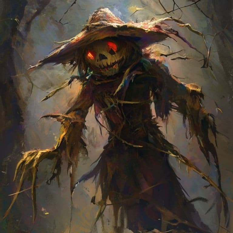 Scarecrow — fantasy monster illustration
