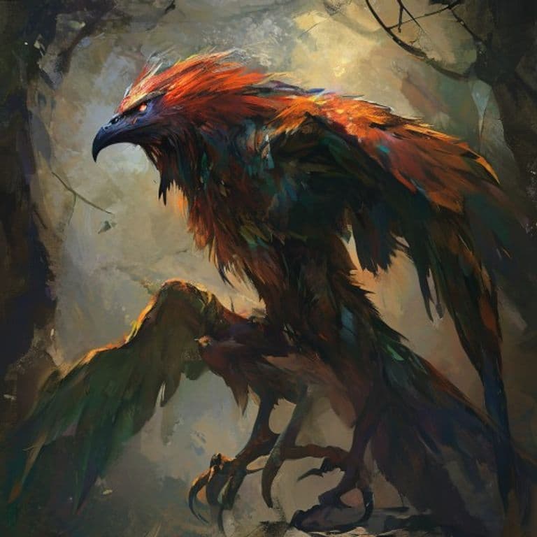 Harpy — fantasy monster illustration