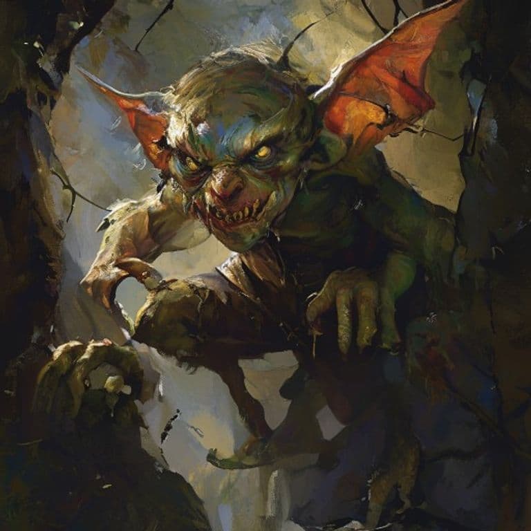 Gremlin, Bilge — fantasy monster illustration