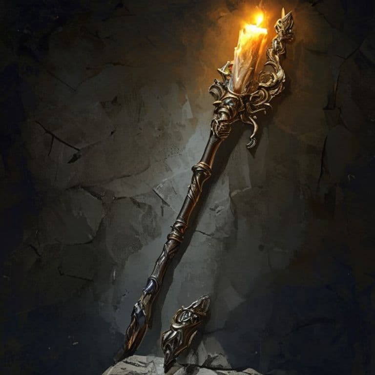Staff of the Artisan — fantasy item illustration