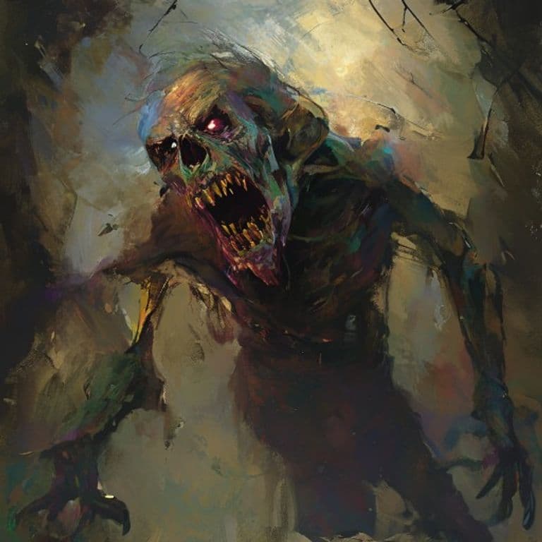 Ghoul — fantasy monster illustration