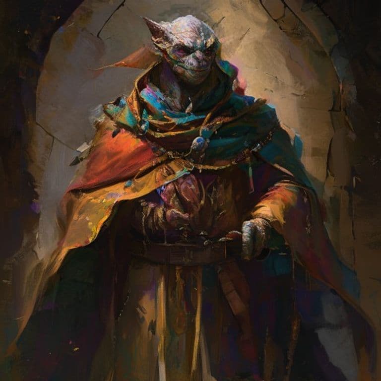 Trickster Priest — fantasy monster illustration