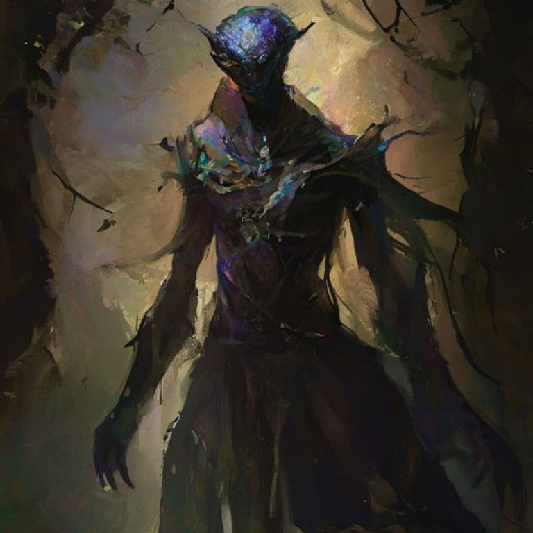 Shadow Fey Ambassador — fantasy monster illustration