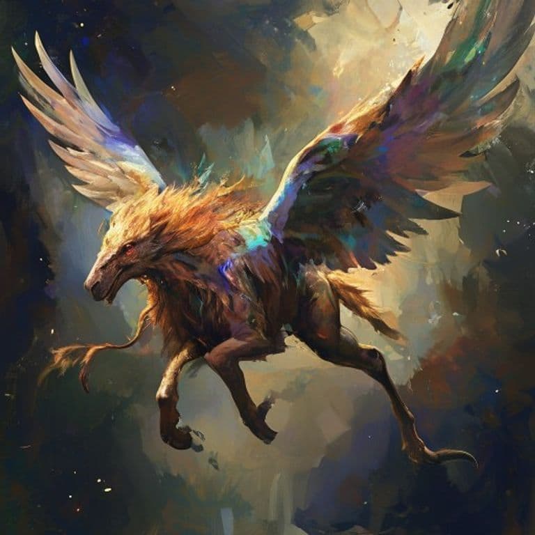 Buraq — fantasy monster illustration