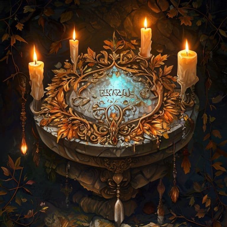 Aerodite the Autumn Queen’s True Name — fantasy item illustration