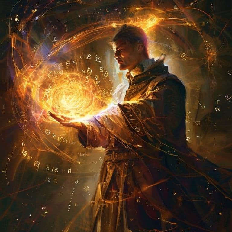 Creation — fantasy spell effect illustration. Creation is a 5th-level illusion available to Sorcerer, Wizard.