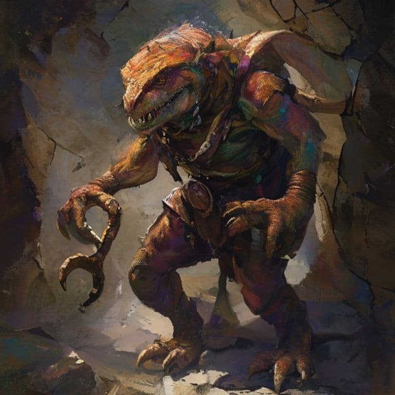 Kobold, Sapper — fantasy monster illustration