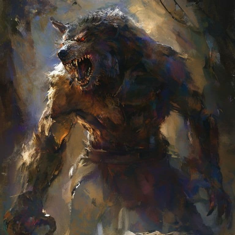 Werewolf — fantasy monster illustration