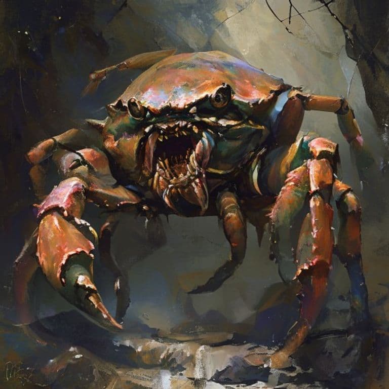 Crab, Giant — fantasy monster illustration
