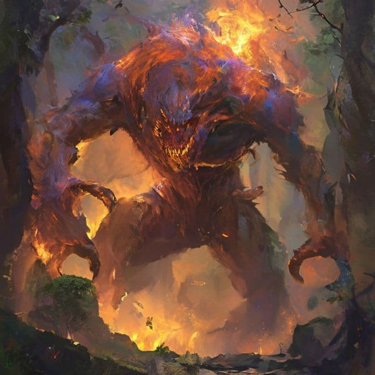 Incinis — fantasy monster illustration