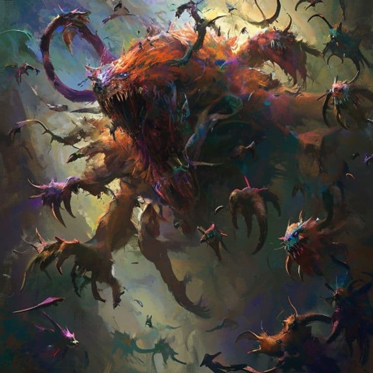 Swarm of Quippers — fantasy monster illustration