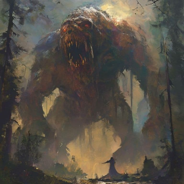 Haunted Giant — fantasy monster illustration