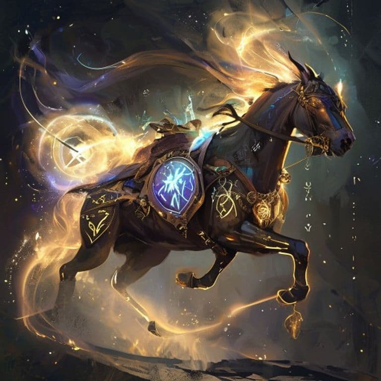 Spur Mount — fantasy spell effect illustration