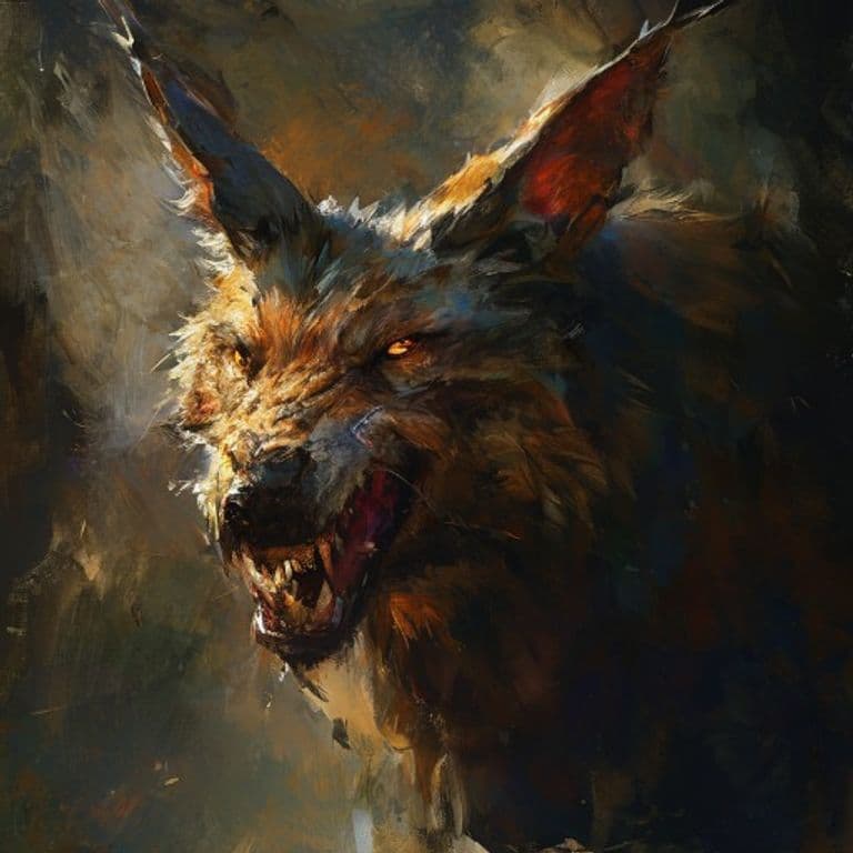 Jackalwere — fantasy monster illustration