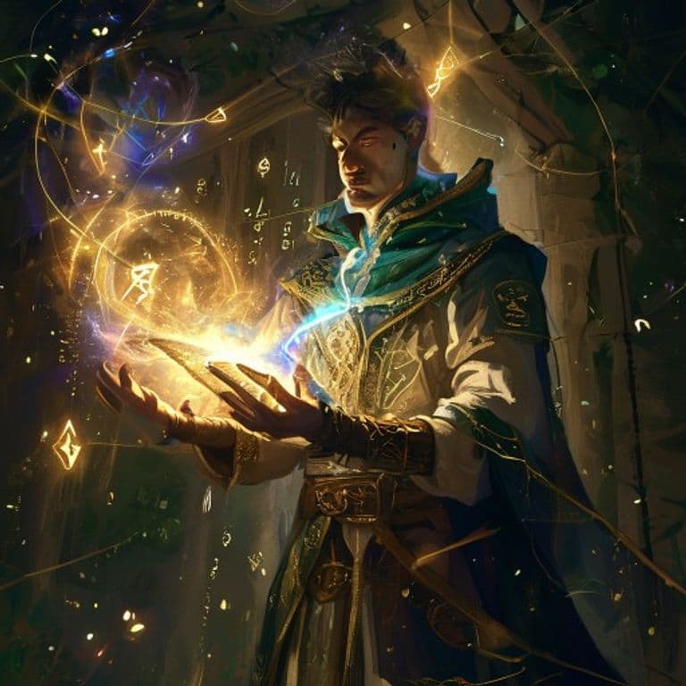Guidance — fantasy spell effect illustration. Guidance is a Cantrip divination available to Cleric, Druid.